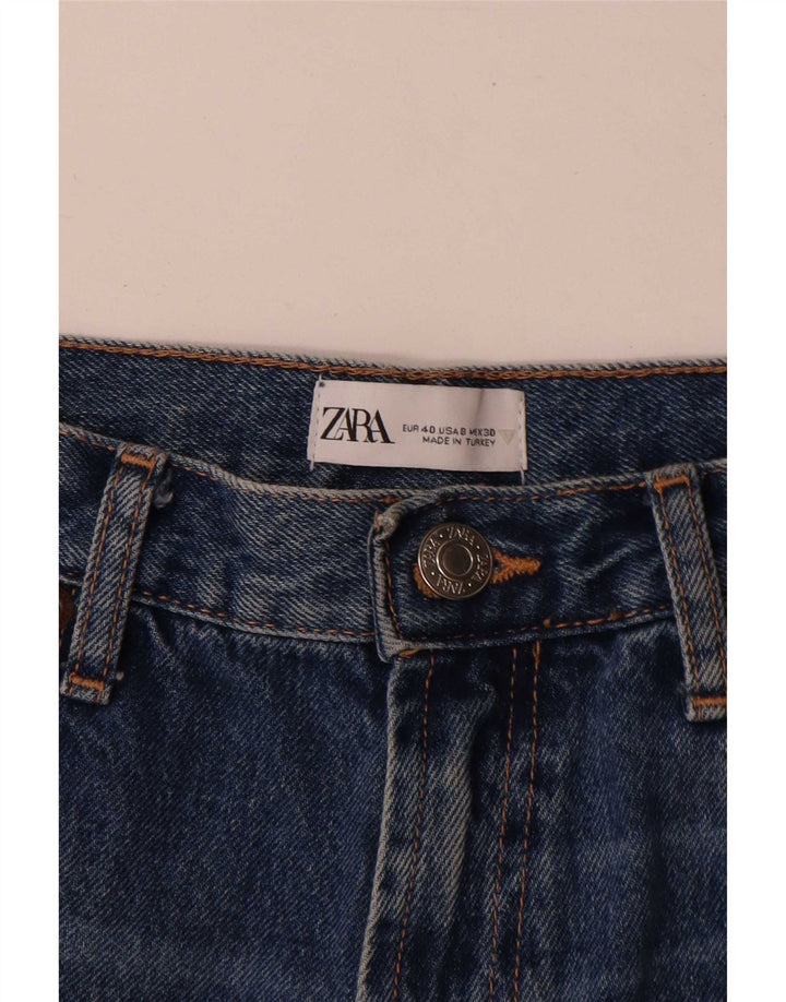 Zara Womens Denim Shorts EU 40 Medium W30 Blue