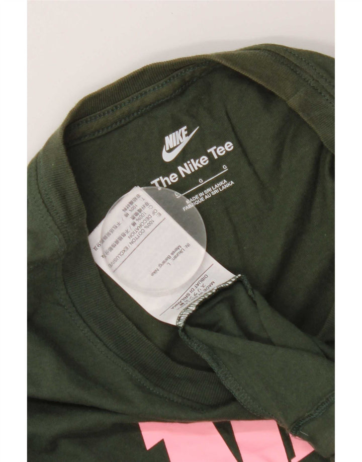 Nike Mens Graphic T-Shirt Top Large Green Cotton