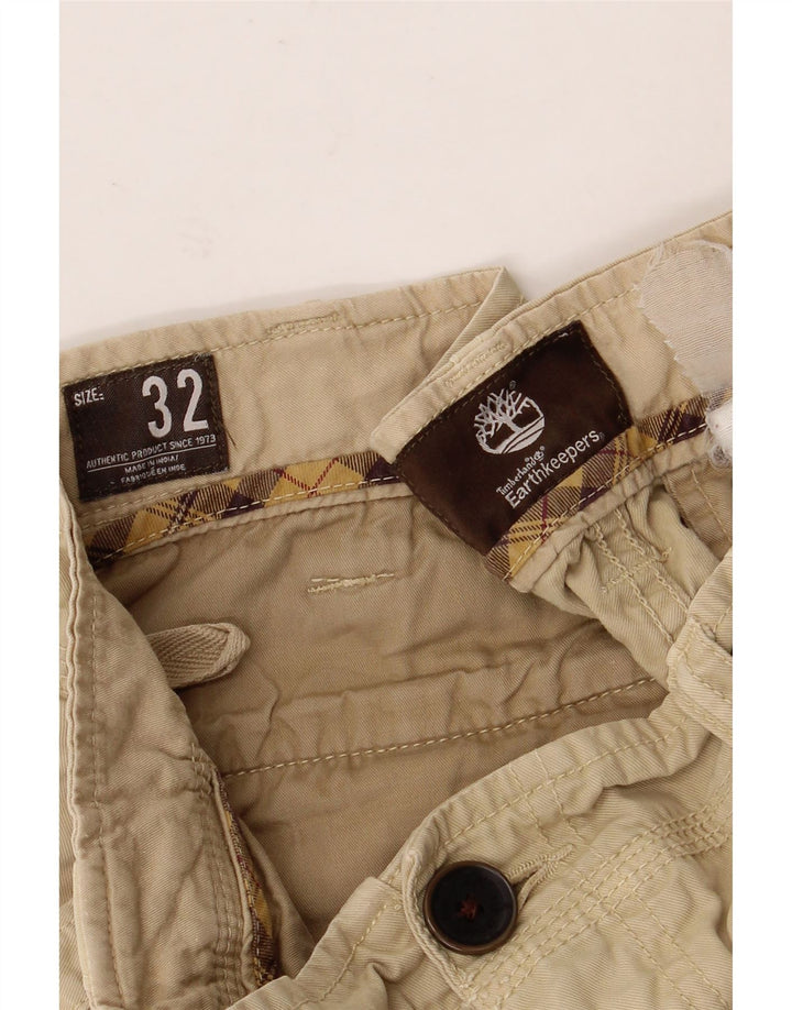 TIMBERLAND Mens Cargo Shorts W32 Medium Beige
