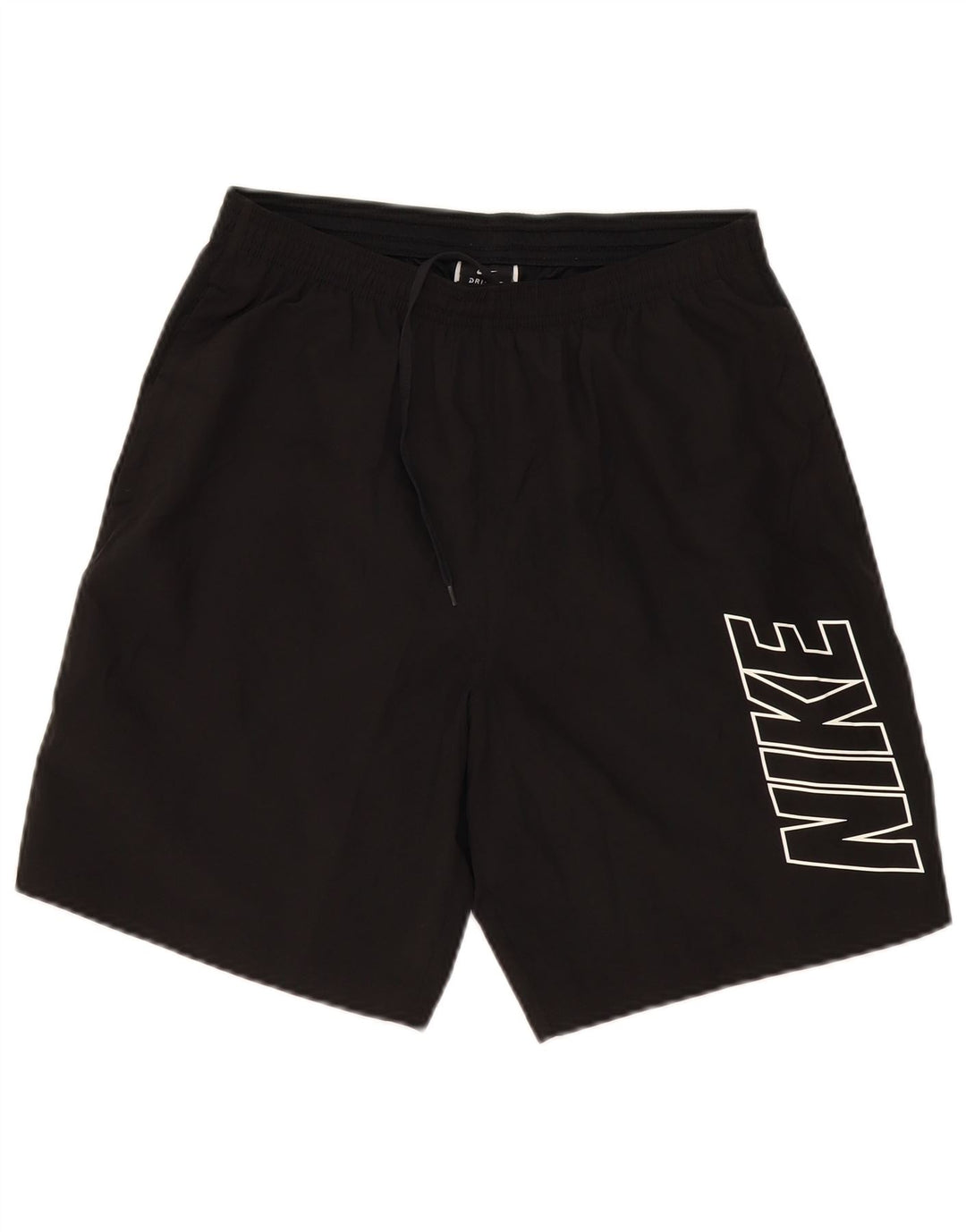 NIKE Mens Dri Fit Graphic Sport Shorts Medium  Black Polyester