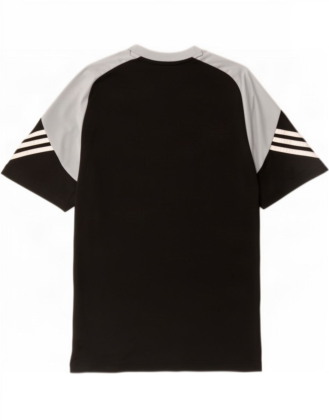 Adidas Mens Climalite Graphic T-Shirt Top Large Black Colourblock Polyester