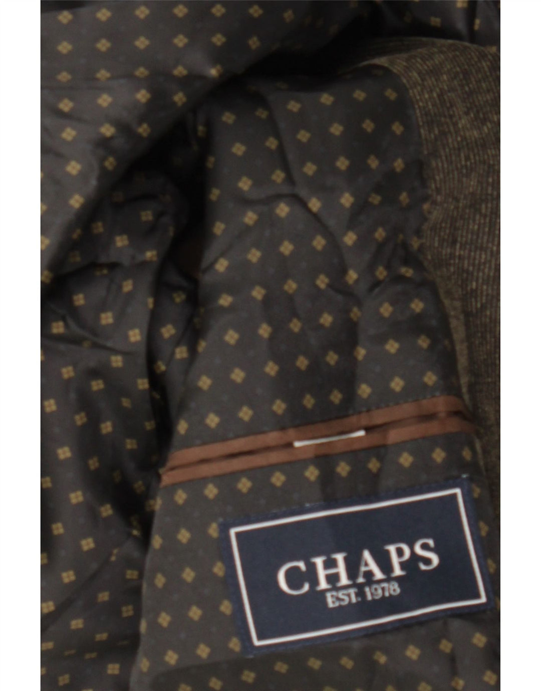 Chaps Mens 2 Button Corduroy Blazer Jacket UK 40 Large  Brown Cotton