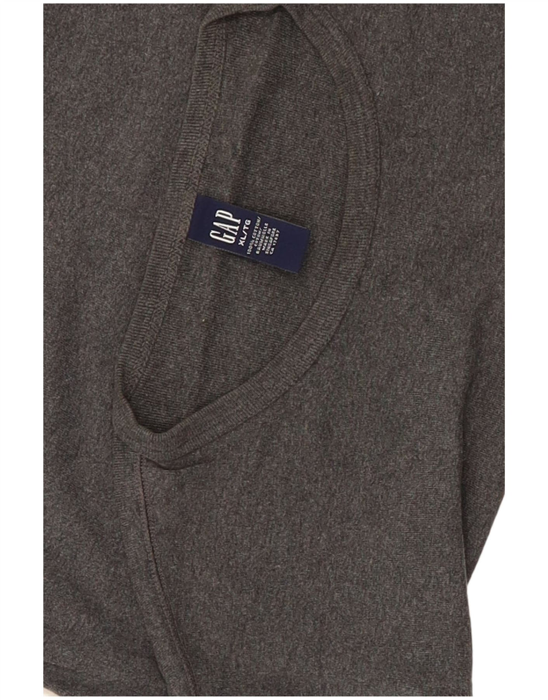 Gap Mens T-Shirt Top XL Grey Cotton
