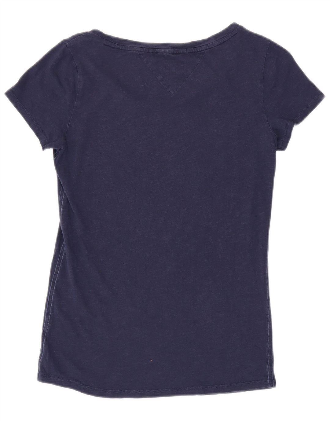 TOMMY HILFIGER Womens Graphic T-Shirt Top UK 12 Medium Navy Blue