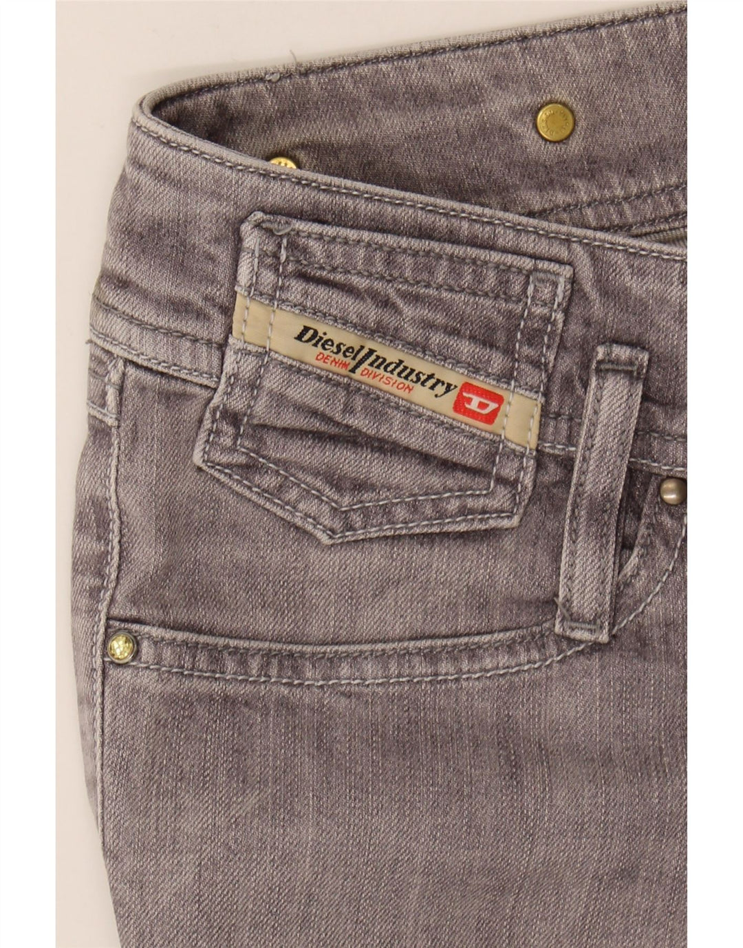 DIESEL Womens Slim Jeans W27 L28 Grey Cotton Vintage Diesel and Second-Hand Diesel from Messina Hembry 