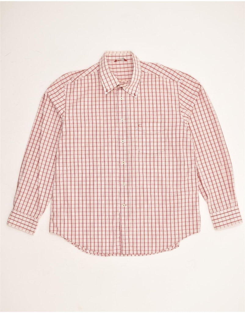 CARRERA Mens Shirt 2XL Red Check Cotton | Vintage Carrera | Thrift | Second-Hand Carrera | Used Clothing | Messina Hembry 