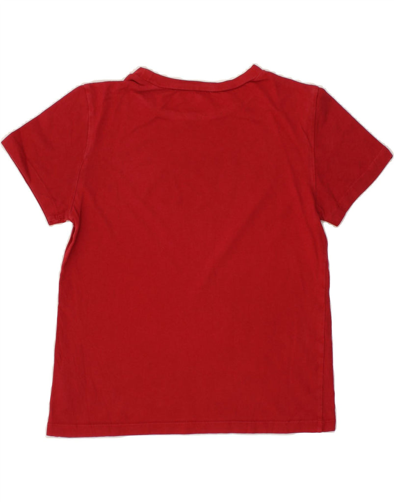 VANS Womens Graphic T-Shirt Top UK 10 Small Red Cotton Vintage Vans and Second-Hand Vans from Messina Hembry 