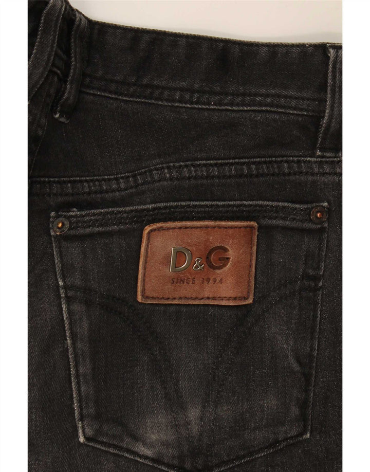 Dolce & Gabbana Womens Slim Jeans W31 L31 Black Cotton