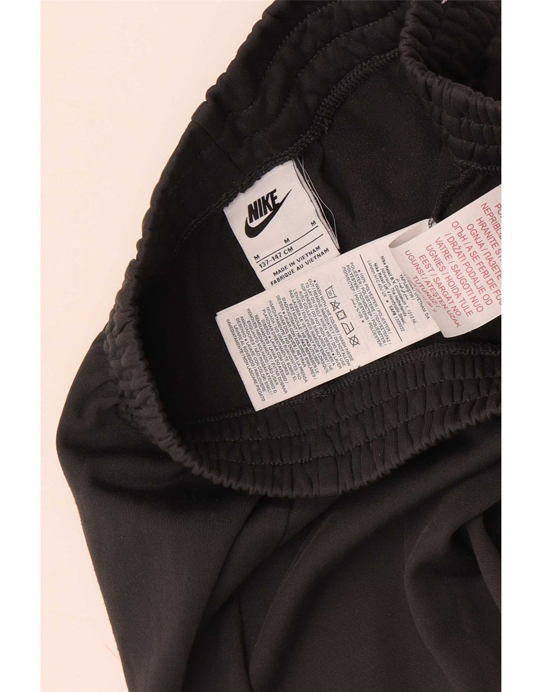 Nike Boys Tracksuit Trousers Joggers 10-11 Years Medium Black Polyester