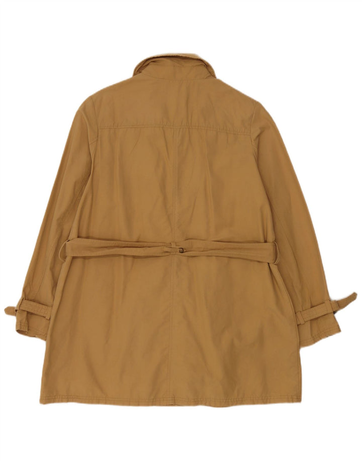 Fat Face Womens Double Breasted Trench Coat UK 16 Large Beige Cotton