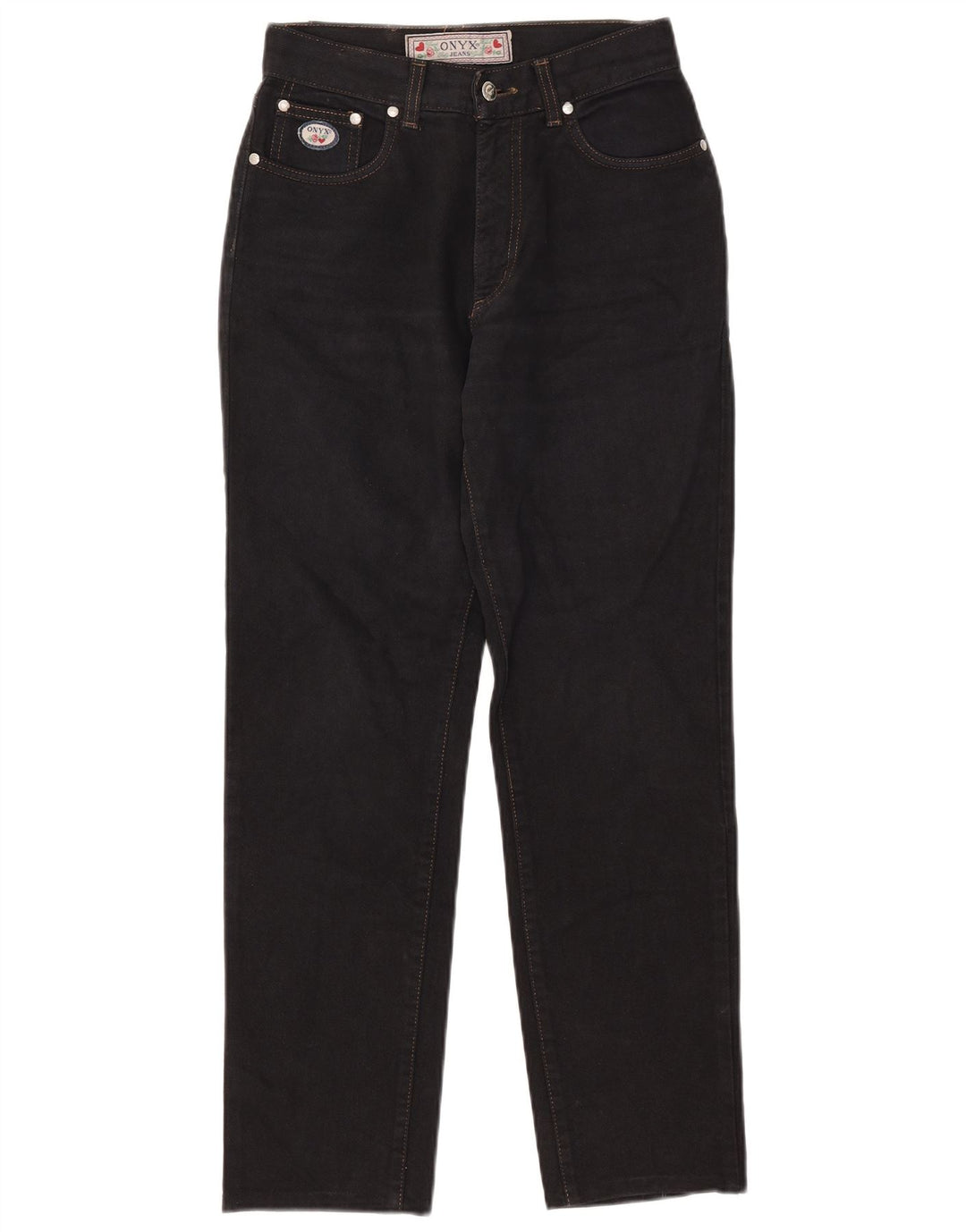 ONYX Womens Tapered Jeans W29 L28 Black Cotton