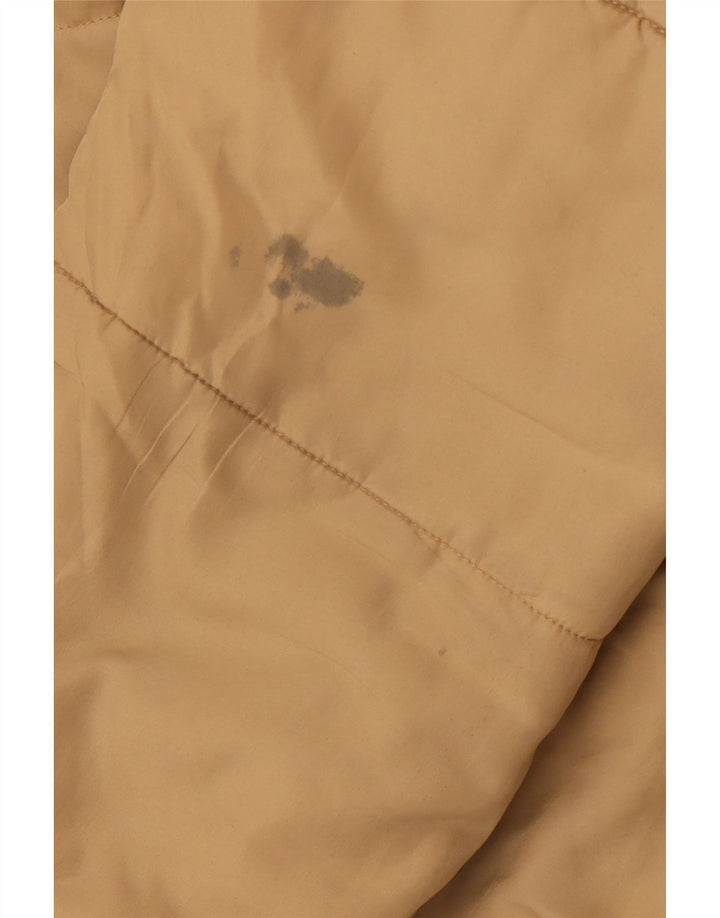 Jack & Jones Mens Hooded Padded Jacket UK 42 XL Beige Polyester