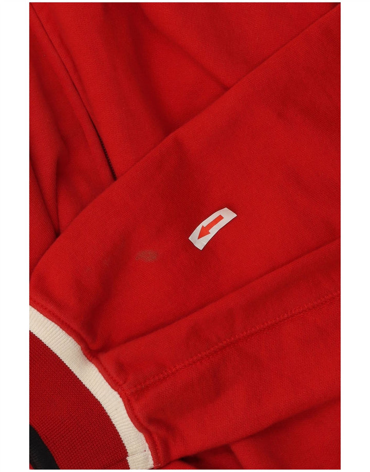 Kappa Mens Tracksuit Top Jacket XL Red Cotton