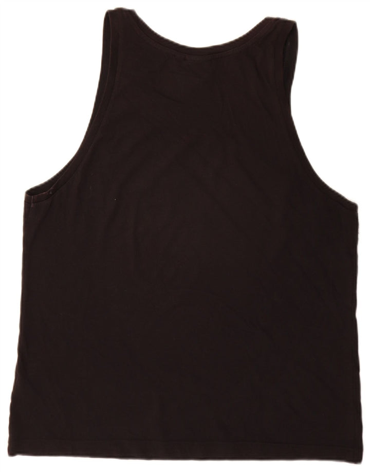 Adidas Mens Graphic Vest Top Medium Black Cotton
