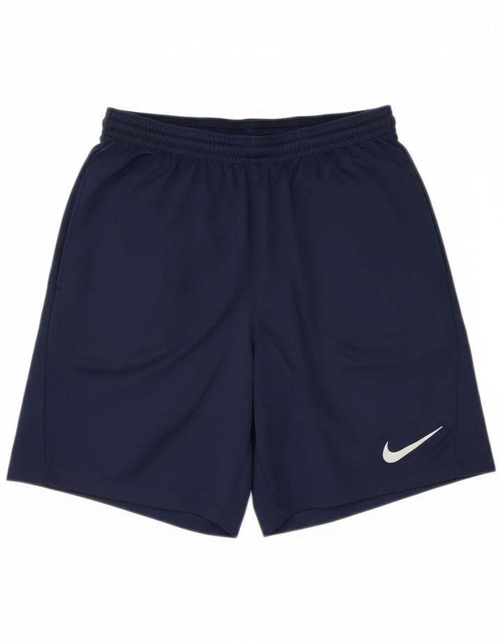 Nike Mens Dri Fit Slim Fit Sport Shorts Small  Navy Blue Polyester