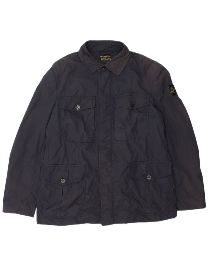 Refrigiwear Mens Utility Jacket UK 44 2XL Navy Blue Nylon