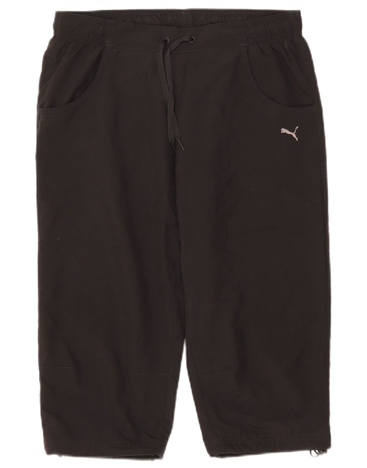 Puma Womens Capri Tracksuit Trousers UK 12 Medium  Black Polyester