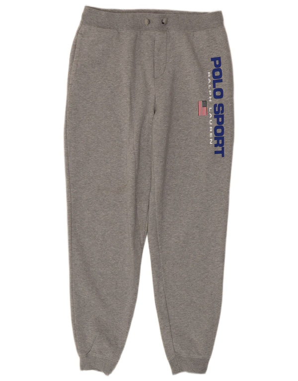 Ralph Lauren Boys Tracksuit Trousers Joggers 15-16 Years XL Grey Flecked