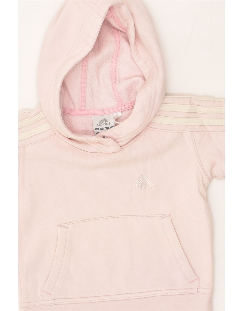 ADIDAS Baby Girls Hoodie Jumper 18-24 Months Pink Cotton | Vintage Adidas | Thrift | Second-Hand Adidas | Used Clothing | Messina Hembry 