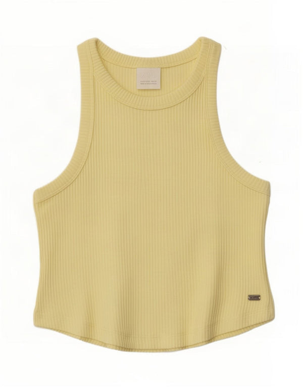 Zara Girls Vest Top 11-12 Years Yellow