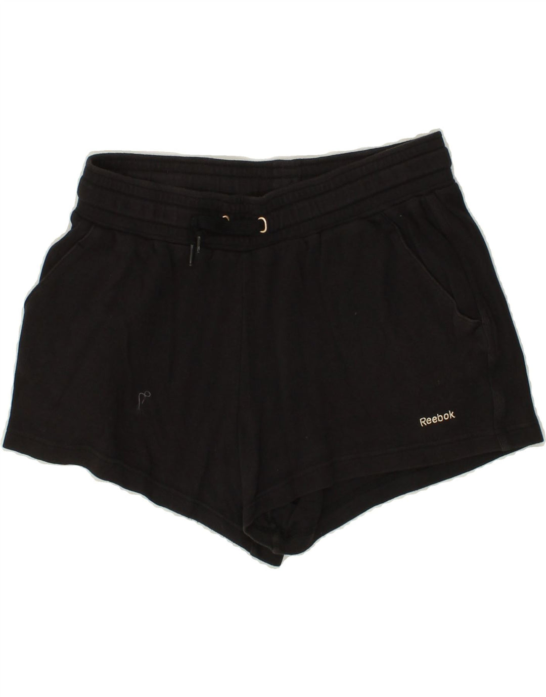 REEBOK Womens Sport Shorts UK 14 Medium Black Cotton Vintage Reebok and Second-Hand Reebok from Messina Hembry 