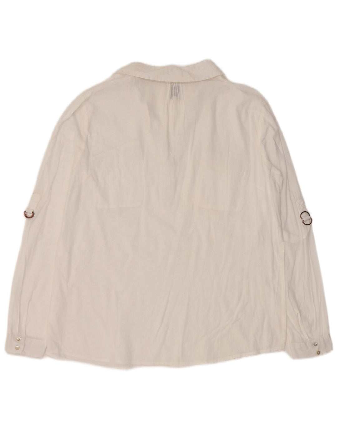 Vintage Womens Pullover Shirt EU 44 XL White