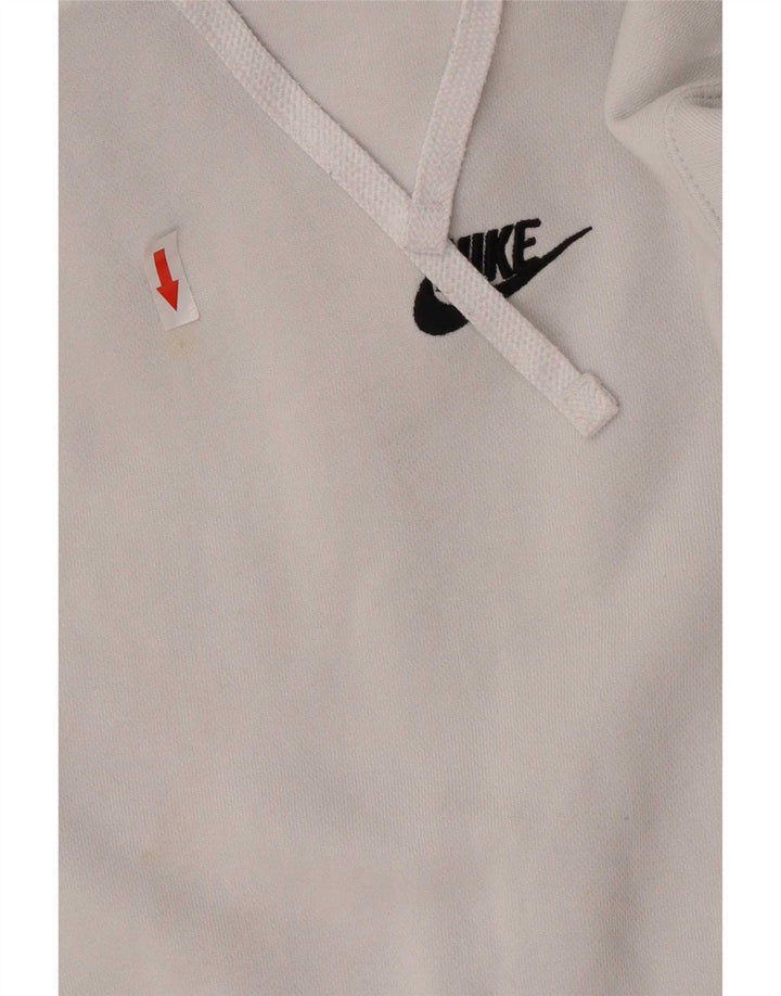Nike Mens Hoodie Jumper Small White Cotton