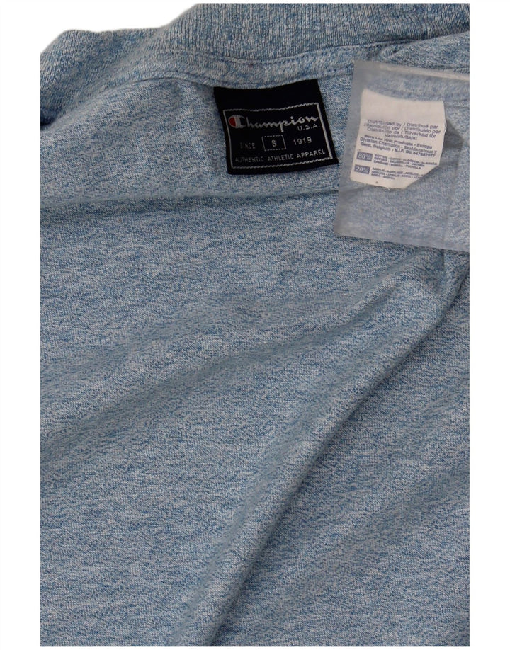 CHAMPION Mens T-Shirt Top Small Blue Flecked Cotton
