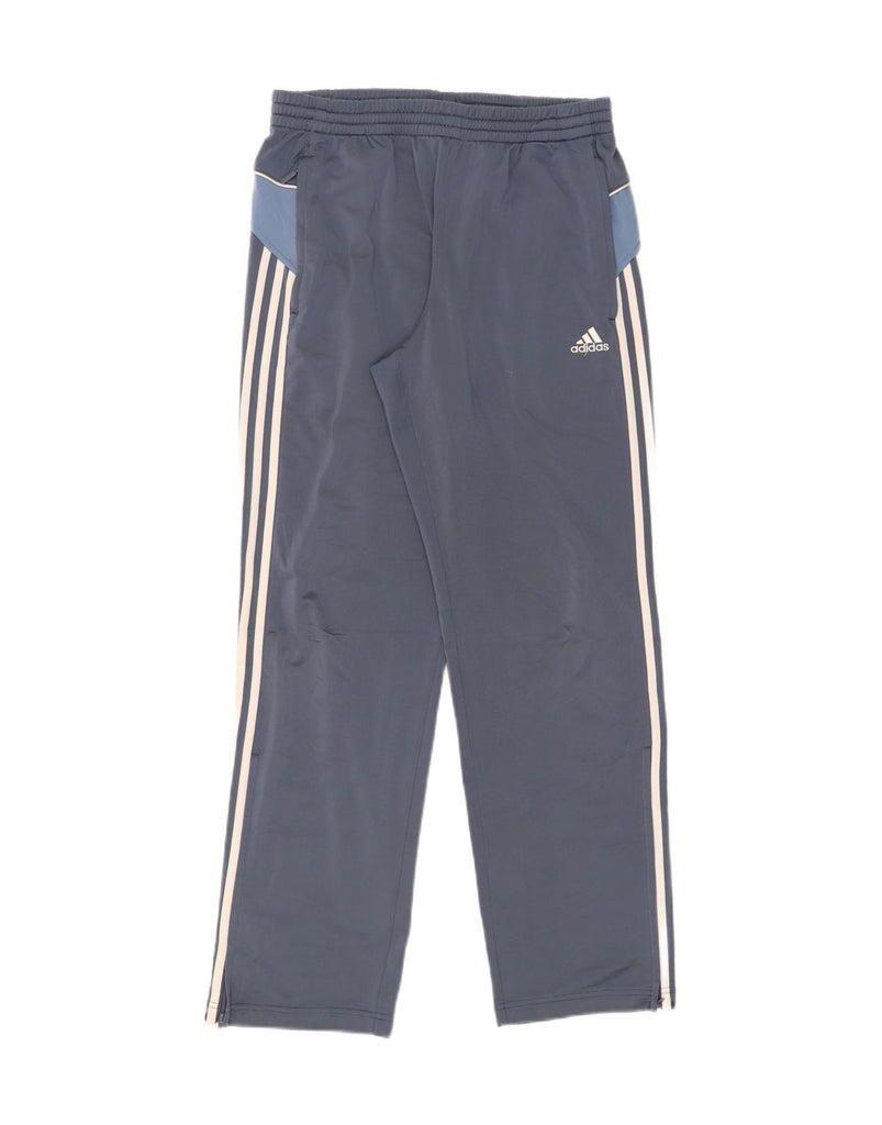 ADIDAS Mens Tracksuit Trousers UK 38/40 Medium Blue Colourblock Polyester Vintage Adidas and Second-Hand Adidas from Messina Hembry 
