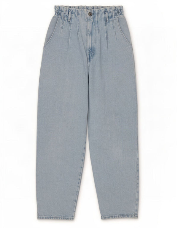 Zara Womens Balloon High Waist Tapered Jeans EU 32 2XS W22 L26 Blue