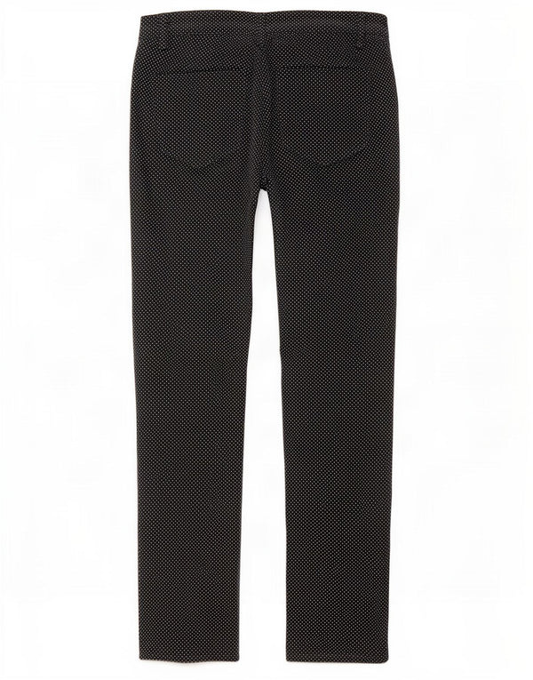 Ralph Lauren Womens Slim Casual Trousers US 4 Small W30 L30 Black Spotted