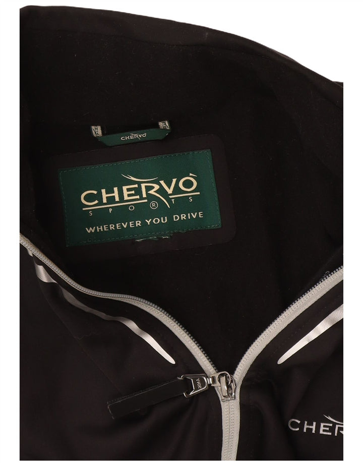 Chervo Mens Sleeveless Tracksuit Top Jacket UK 38 Medium Black