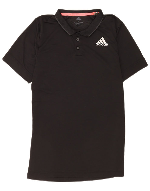 Adidas Mens Regular Fit Polo Shirt Medium Black Polyester