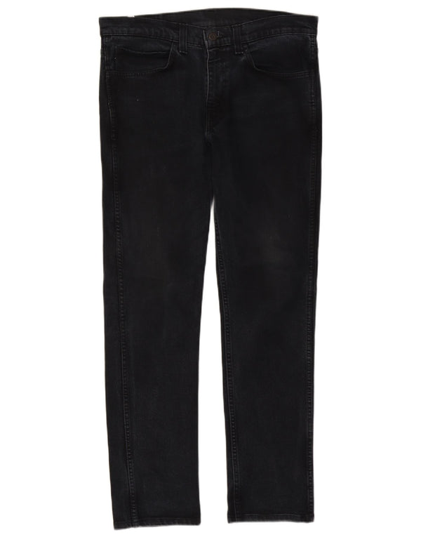 Levi's Mens 511 Slim Jeans W34 L32 Black Cotton