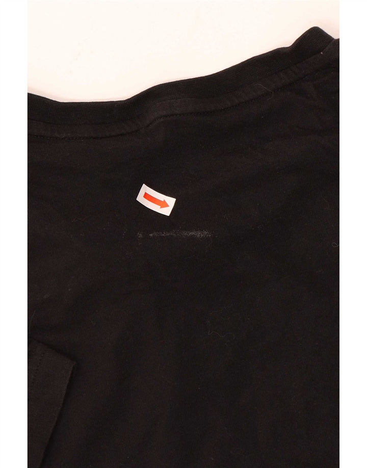 Puma Mens Graphic T-Shirt Top Small Black Cotton