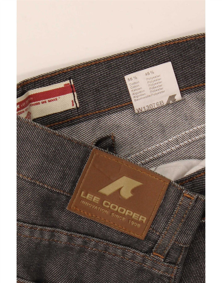 Lee Mens Straight Jeans W35 L29 Grey Cotton