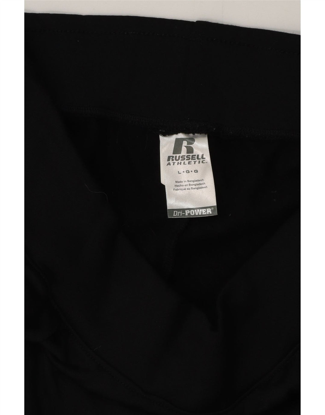 RUSSELL ATHLETIC Mens Dri-Power Tracksuit Trousers Large  Black Polyester