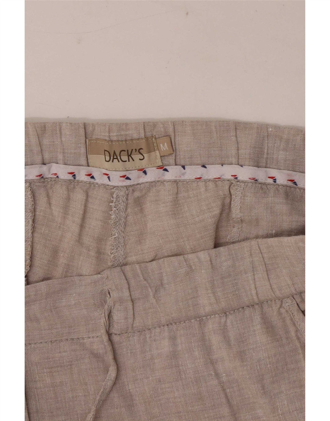 Dack's Womens Relaxed Fit Cropped Trousers Medium W28 L25 Beige