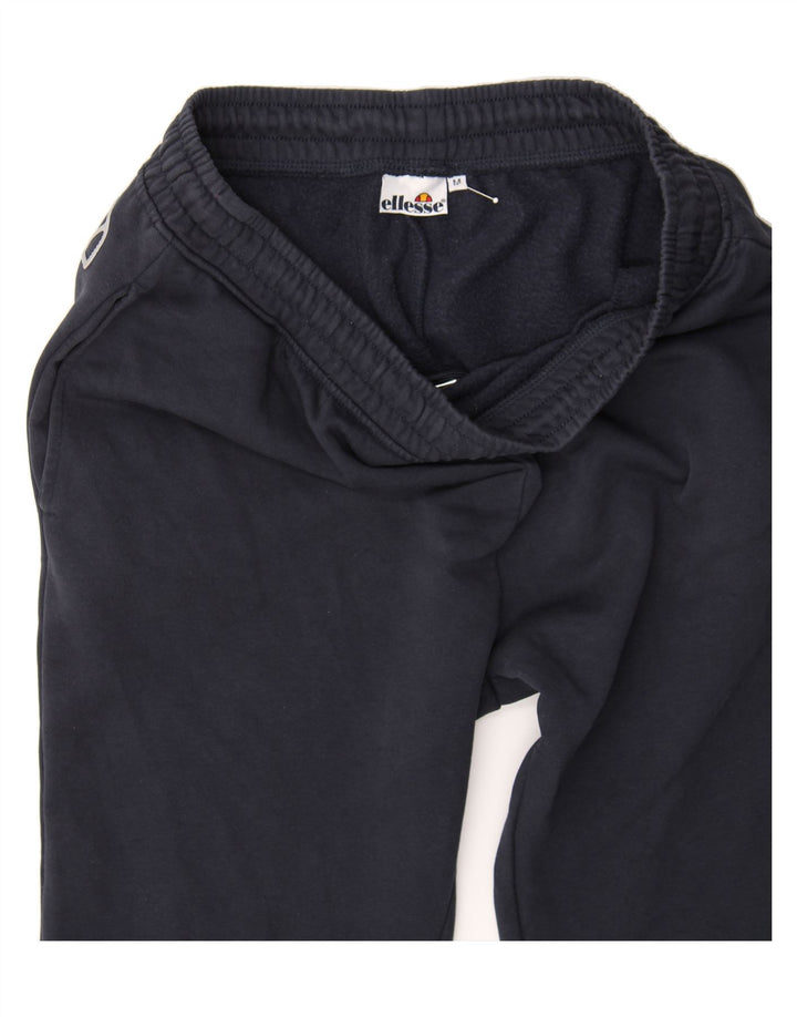 ELLESSE Womens Tracksuit Trousers UK 14 Medium  Navy Blue Cotton Vintage Ellesse and Second-Hand Ellesse from Messina Hembry 