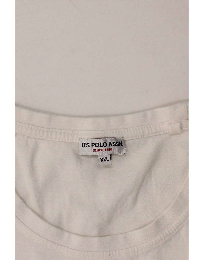 U.S. POLO ASSN. Mens T-Shirt Top 2XL White Vintage U.S. Polo Assn. and Second-Hand U.S. Polo Assn. from Messina Hembry 