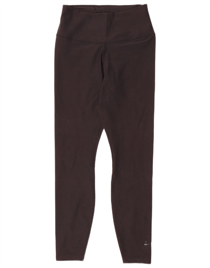 Nike Womens Leggings UK 14 Medium Black