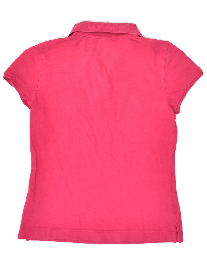 ADIDAS Womens Polo Shirt UK 12 Medium Pink Cotton | Vintage Adidas | Thrift | Second-Hand Adidas | Used Clothing | Messina Hembry 