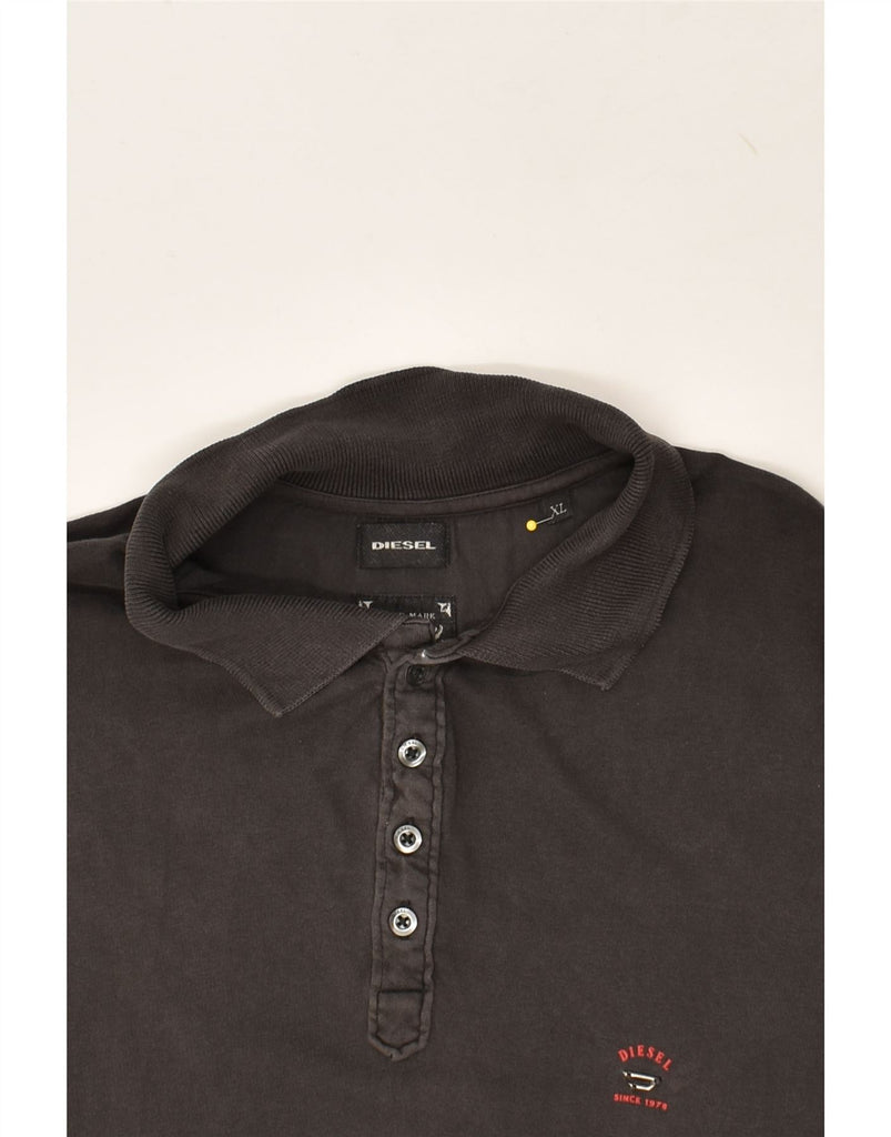 DIESEL Mens Extra Slim Fit Polo Shirt XL Black Cotton | Vintage Diesel | Thrift | Second-Hand Diesel | Used Clothing | Messina Hembry 