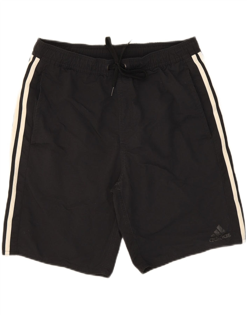 ADIDAS Mens Sport Shorts Medium Black Nylon Vintage Adidas and Second-Hand Adidas from Messina Hembry 