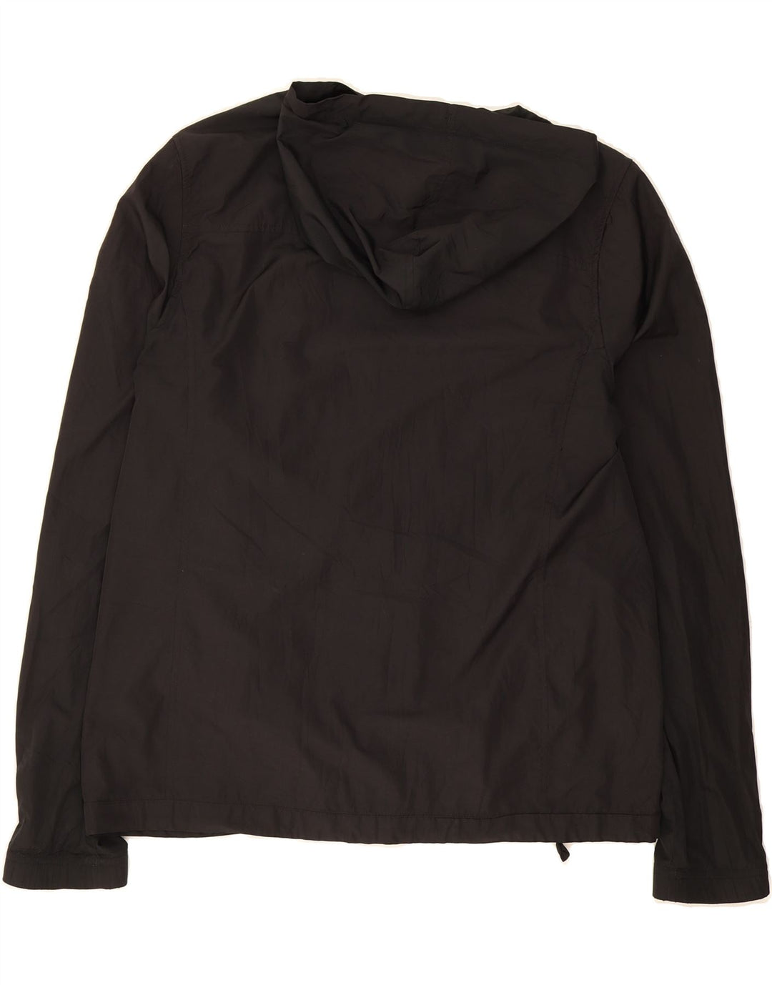 CHAMPION Womens Hooded Rain Jacket UK 18 XL Black Polyester Vintage Champion and Second-Hand Champion from Messina Hembry 