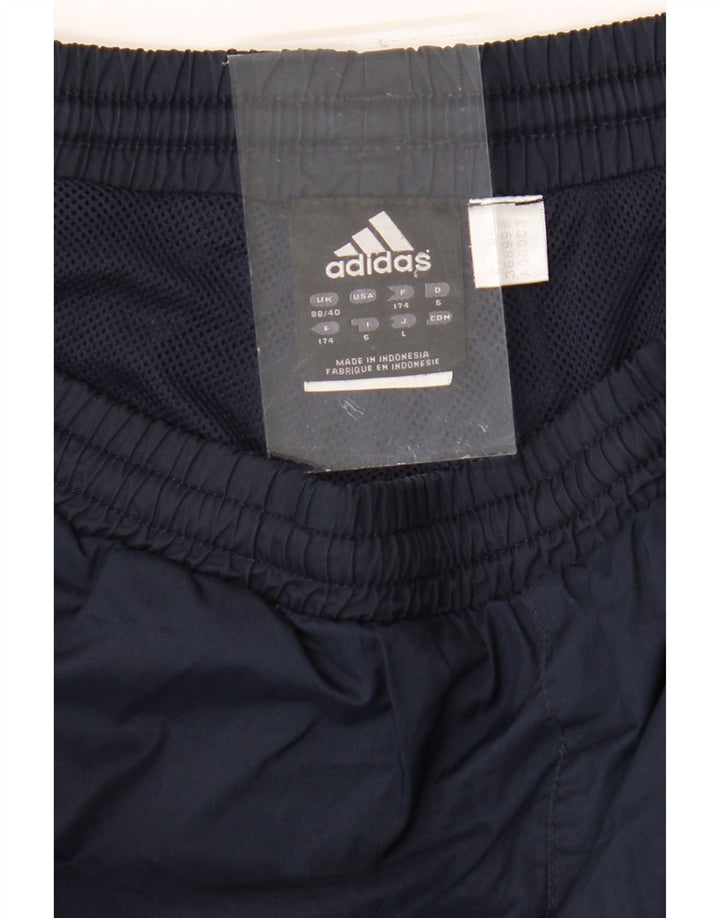 ADIDAS Mens Tracksuit Trousers Joggers Size 38/40 Medium  Navy Blue Vintage Adidas and Second-Hand Adidas from Messina Hembry 