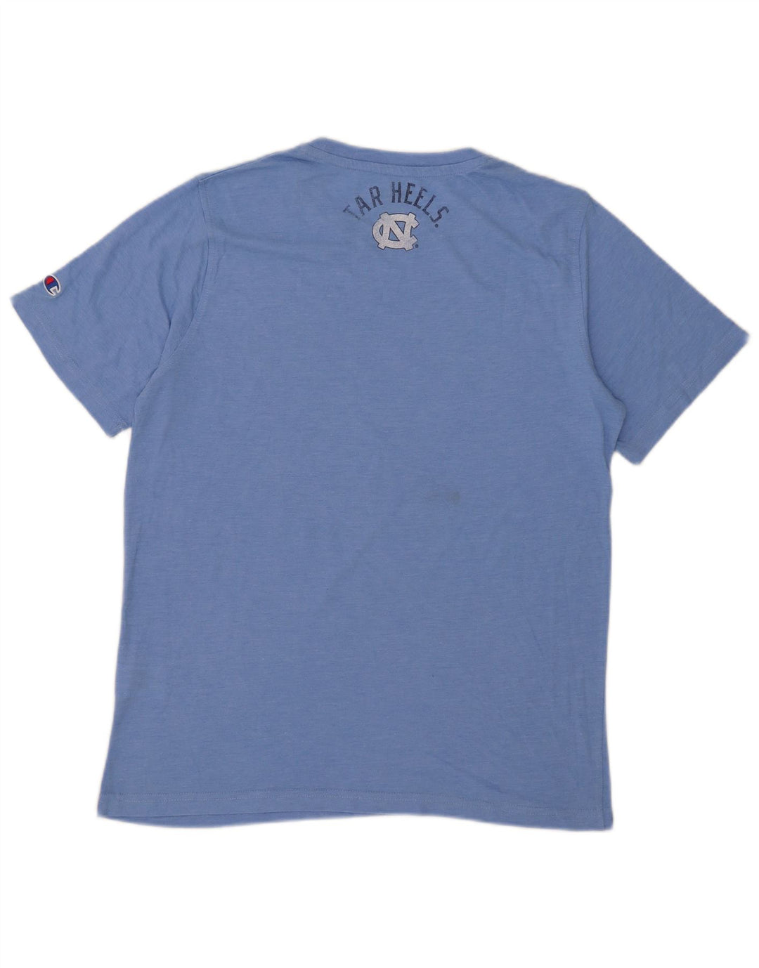 Champion Mens Graphic T-Shirt Top Large Blue Polyester