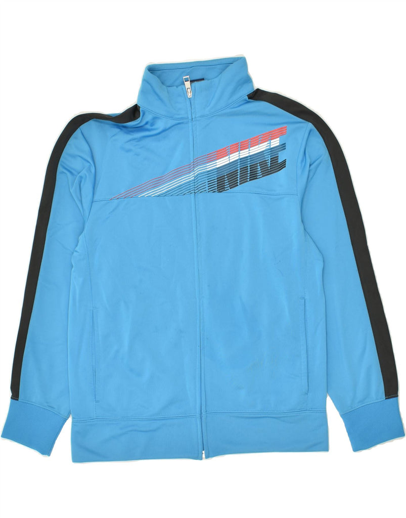 NIKE Boys Graphic Tracksuit Top Jacket 12-13 Years Large  Blue Colourblock | Vintage Nike | Thrift | Second-Hand Nike | Used Clothing | Messina Hembry 