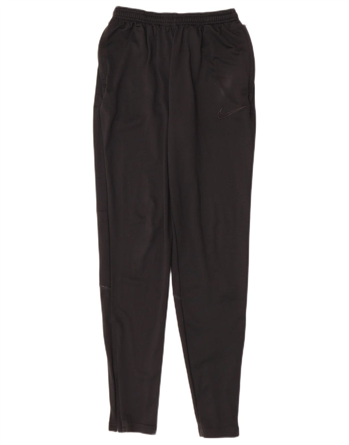Nike Womens Dri Fit Tracksuit Trousers UK 8 Small Black Polyester