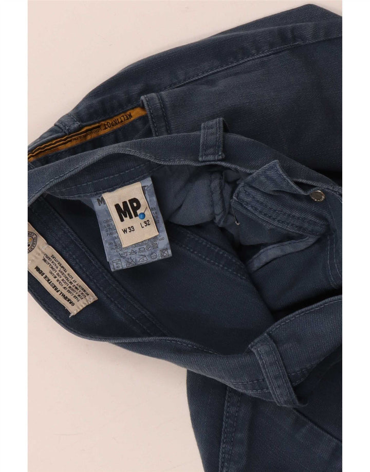 Meltin' Pot Mens Straight Jeans W33 L32 Blue Cotton